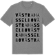 Mid Heather Gray t-shirt med Västra Hasselbo ordlek t-shirt