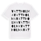 White t-shirt med Vattholma ordlek t-shirt