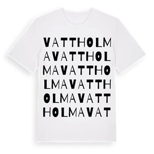 Vattholma ordlek t-shirt – ekologisk bomull t-shirt från Pinshirt