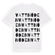 Vattnöden ordlek t-shirt