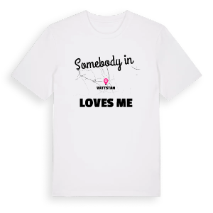 Någon i Vattstan älskar mig t-shirt – ekologisk bomull t-shirt från Pinshirt