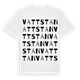 White t-shirt med Vattstan ordlek t-shirt