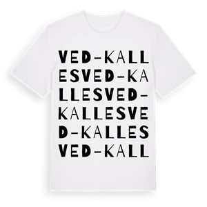 Ved-Kalles ordlek t-shirt – ekologisk bomull t-shirt från Pinshirt