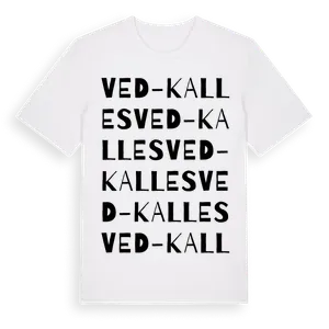 Ved-Kalles ordlek t-shirt – ekologisk bomull t-shirt från Pinshirt