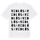 White t-shirt med Vedlösa ordlek t-shirt