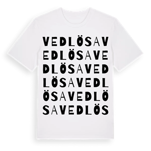 Vedlösa ordlek t-shirt – ekologisk bomull t-shirt från Pinshirt