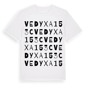 Vedyxa 153C ordlek t-shirt – ekologisk bomull t-shirt från Pinshirt