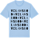 Blue Soul t-shirt med Velamsboda ordlek t-shirt