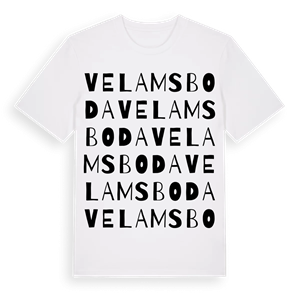Velamsboda ordlek t-shirt – ekologisk bomull t-shirt från Pinshirt