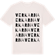 Vintage White t-shirt med Verkarna ordlek t-shirt