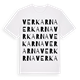 Verkarna ordlek t-shirt
