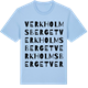Blue Soul t-shirt med Verkholmsberget ordlek t-shirt