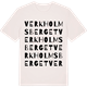 Vintage White t-shirt med Verkholmsberget ordlek t-shirt