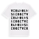 Verkholmsberget ordlek t-shirt