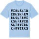 Blue Soul t-shirt med Verkskär ordlek t-shirt