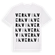 White t-shirt med Verkvik ordlek t-shirt