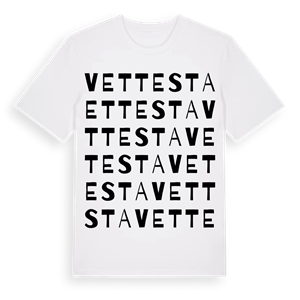 Vettesta ordlek t-shirt – ekologisk bomull t-shirt från Pinshirt