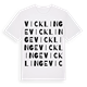 White t-shirt med Vicklinge ordlek t-shirt