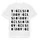 Vigelsboäng ordlek t-shirt
