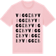 Pink Cotton t-shirt med Viggeby ordlek t-shirt