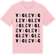 Pink Cotton t-shirt med Vigle ordlek t-shirt