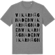 Mid Heather Gray t-shirt med Vikarhägnaden ordlek t-shirt