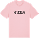 Pink Cotton t-shirt med Viken böjd t-shirt