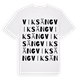 White t-shirt med Viksäng ordlek t-shirt