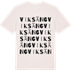 Vintage White t-shirt med Viksäng ordlek t-shirt