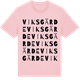 Pink Cotton t-shirt med Viksgärde ordlek t-shirt