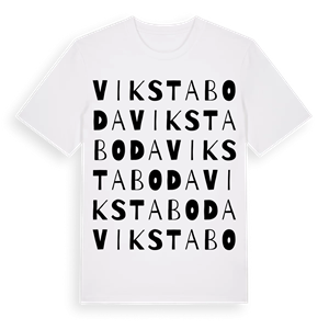 Vikstaboda ordlek t-shirt – ekologisk bomull t-shirt från Pinshirt