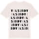 Vintage White t-shirt med Viksund ordlek t-shirt