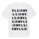 White t-shirt med Viksund ordlek t-shirt