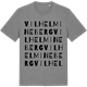 Mid Heather Gray t-shirt med Vilhelmineberg ordlek t-shirt