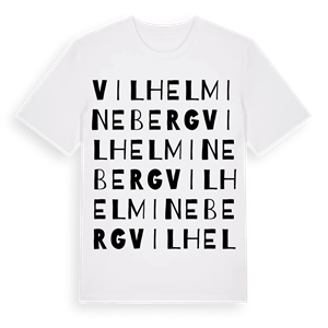 Vilhelmineberg ordlek t-shirt – ekologisk bomull t-shirt från Pinshirt