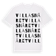 White t-shirt med Villasnåret ordlek t-shirt