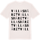 Vintage White t-shirt med Villasnåret ordlek t-shirt