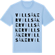 Blue Soul t-shirt med Villsåker ordlek t-shirt
