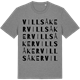 Mid Heather Gray t-shirt med Villsåker ordlek t-shirt