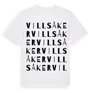 Villsåker ordlek t-shirt – ekologisk bomull t-shirt från Pinshirt