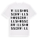 White t-shirt med Villsmossen ordlek t-shirt