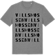 Mid Heather Gray t-shirt med Villsmossen ordlek t-shirt