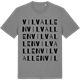 Mid Heather Gray t-shirt med Vilvallen ordlek t-shirt
