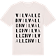 Vintage White t-shirt med Vilvallen ordlek t-shirt