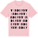 Pink Cotton t-shirt med Vindbyn ordlek t-shirt