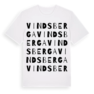 Vindsberga ordlek t-shirt – ekologisk bomull t-shirt från Pinshirt