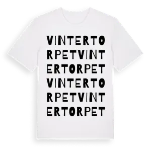 Vintertorpet ordlek t-shirt – ekologisk bomull t-shirt från Pinshirt