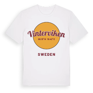 Vinterviken cirkel t-shirt – ekologisk bomull t-shirt från Pinshirt