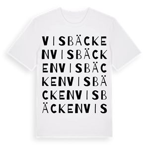 Visbäcken ordlek t-shirt – ekologisk bomull t-shirt från Pinshirt