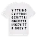 White t-shirt med Vittringe ordlek t-shirt